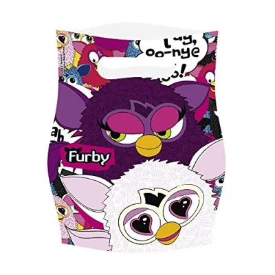 Image of amscan Furby 6 Plastic Party/ Loot Bags