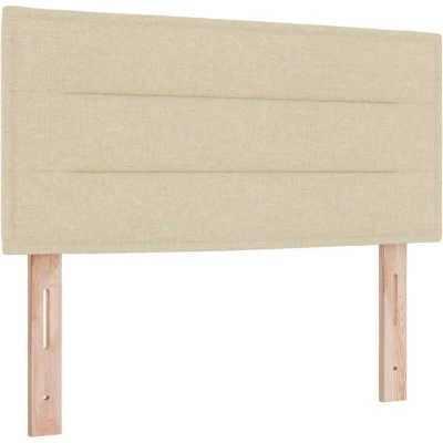 Image of vidaXL LED Headboard Lines Design Cream 80 cm Fabric