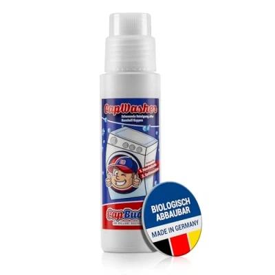 Image of cap Buddy Washer cleaner with brush bottle for New Era and Flexfit caps around baseball from men&#039;s snapback to trucker Easiest way clean wash your