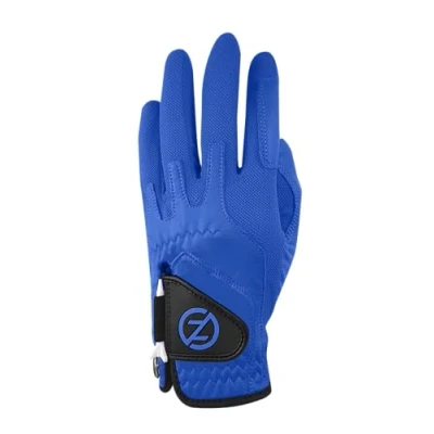 Image of Zero Friction Men&#039;s Cabretta Elite Left Hand Golf Glove, One Size, Blue