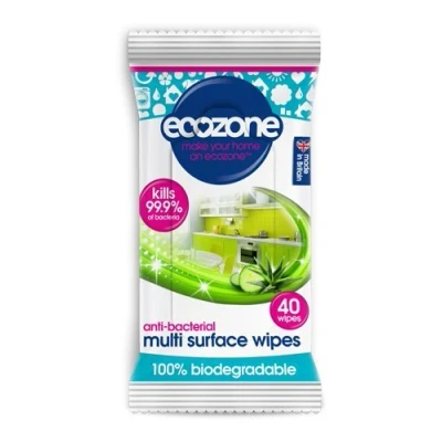 Image of Ecozone Multi Surface Wipes Anti Bac 8 x 40