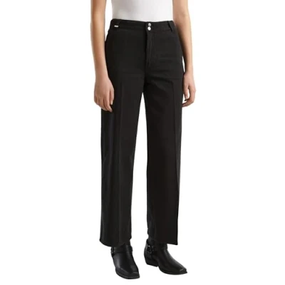 Image of United Colors of Benetton Women&#039;s Pant 4dukdf032 Jeans, Black 100, 16