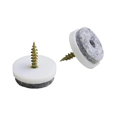 Image of Meister Felt Glider with screw, Ø 30 mm, white, 20 pieces, 644286