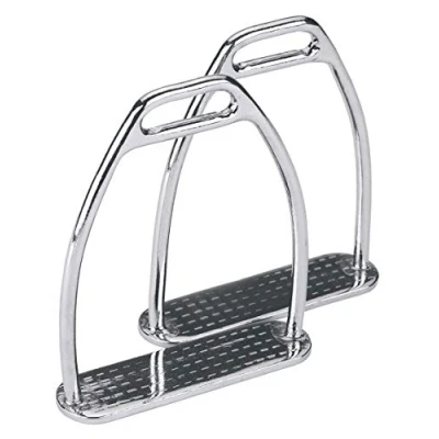 Image of Kerbl 32634/1 High Grade Steel Stirrup Silver, 12 cm