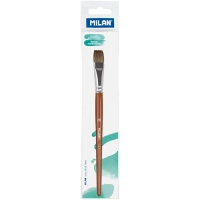 Image of MILAN Flat School Brush, Wood, nº 20