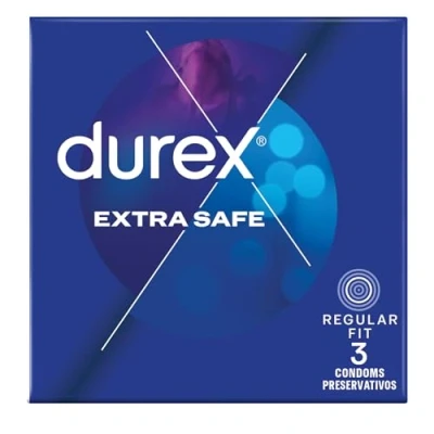 Image of Durex Condoms Extra Safe, Paxk of 12