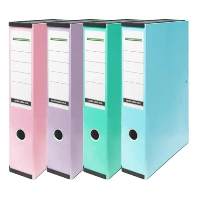 Image of NOBEL Strong Premium Quality Pastel Box Files A4 Foolscap Size (Assorted Pastel)