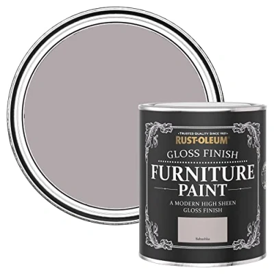 Image of Rust Oleum Purple Furniture Paint in Gloss Finish Babushka 750ml