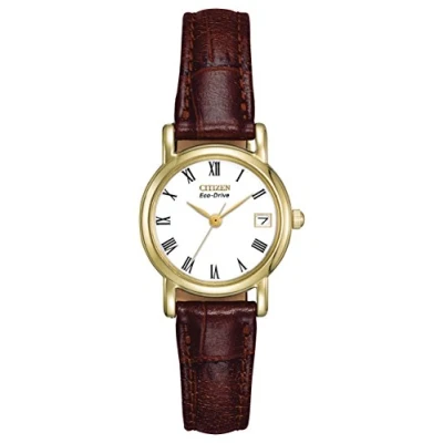 Image of Citizen Eco Drive Ladies&#039; Strap with White Dial EW1272 01B