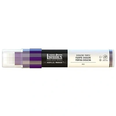 Image of Liquitex Professional Paint Marker with 8 15 mm Wide Nib Dioxazine Purple