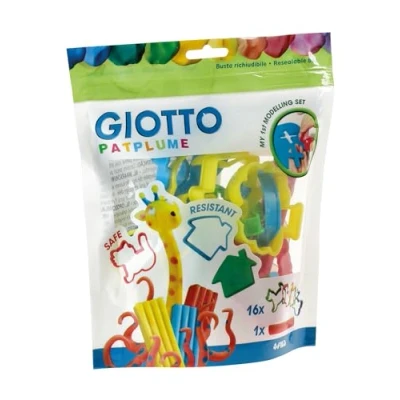 Image of GIOTTO Patplume Modelling Clay Cutters, 16 Assorted Shapes, Ideal for Children, Parties and Schools