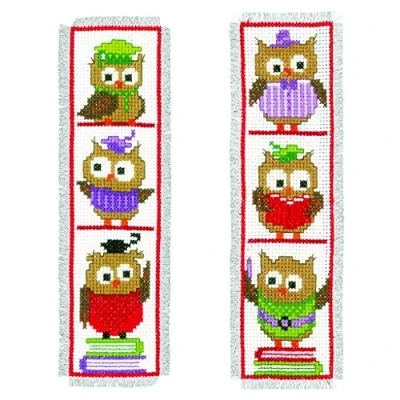 Image of Vervaco Bookmarks Owls AIDA Set of 2