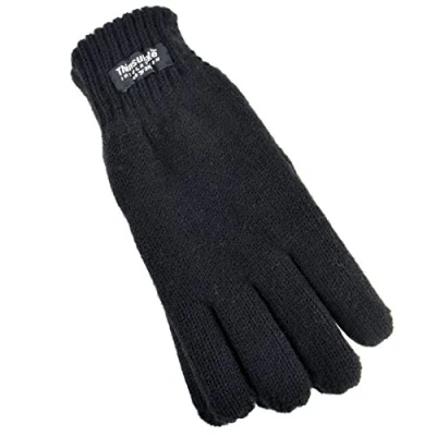 Image of Thinsulate Childrens 3M Knitted Heavy Quality Gloves GL064A Black 10 11