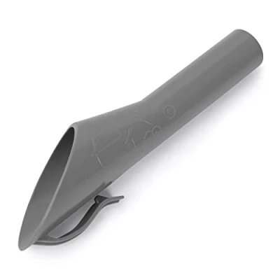 Image of URAQT Fuel Funnel, Grey Emergency Diesel Filler Funnel For Ford, Capless Plastic &amp; Additive 1782177, 1833948