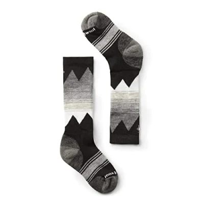 Image of Smartwool Kids&#039; Ski Light Cushion OTC Socks, BLACK, Extra Small