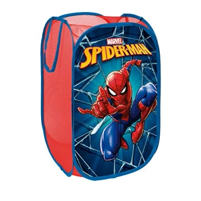 Image of Superdiver Marvel Disney Spiderman Pop Up Laundry Basket Toy Box Storage Clothes for Children