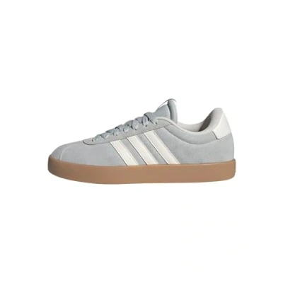 Image of adidas Women&#039;s VL Court 3.0 Shoes, Wonder Silver/Off White/Gum, 7 UK
