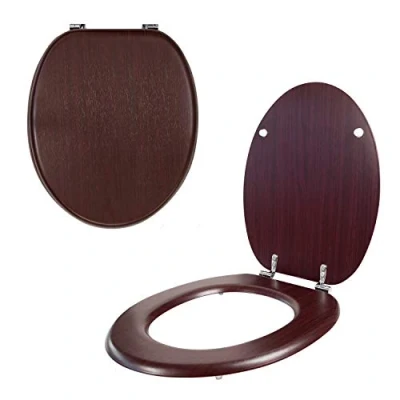Image of Anika Mahogany Effect Toilet Seat