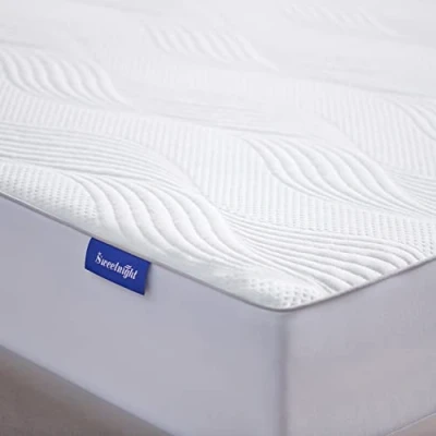 Image of Sweetnight Mattress Protector Waterproof Single Bed Extra Deep 40cm Bamboo Cover,90 x 190 cm