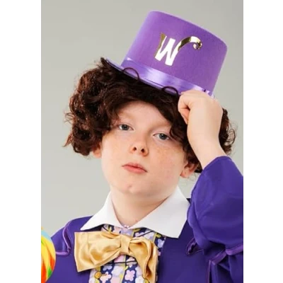 Image of Struts Childrens Willy Wonka Purple Top Hat