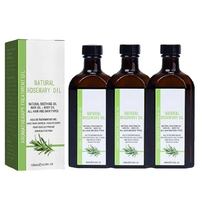Image of Rosemary Oil For Hair Growth Pure Essential 100ML Organic Skin Nourishing Split Ends Scalp