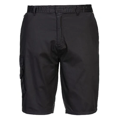 Image of Portwest S790 Men&#039;s High Performance Comfort Combat Cargo Work Shorts Black, L