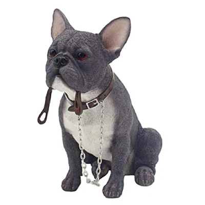 Image of The Leonardo Collection French Bulldog Ornament in Choice of Colours (Blue)