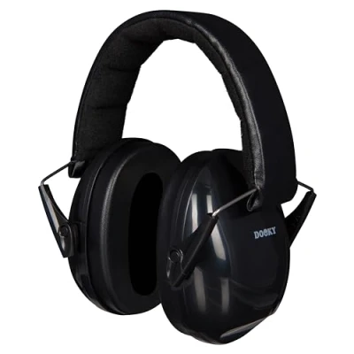 Image of Dooky Toddler Ear Protection, Protects Against Harmful Noise and Loud Music, Child Defenders, Cancelling Headphones, 3+Years, Black