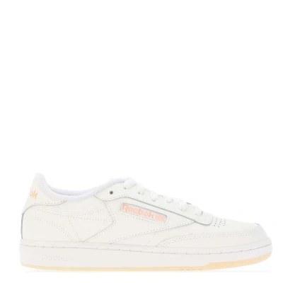 Image of Reebok Womenss Classic Club C 85 Trainers in White Leather (archived) Size UK 7.5