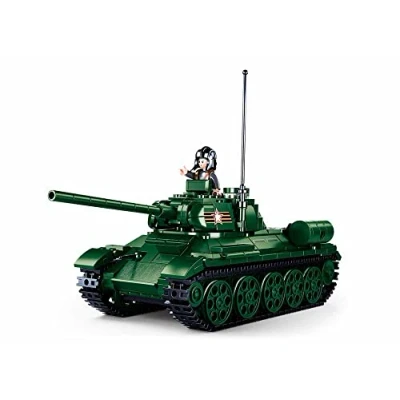 Image of Sluban ModelBricks T34 85 tank 497 pieces