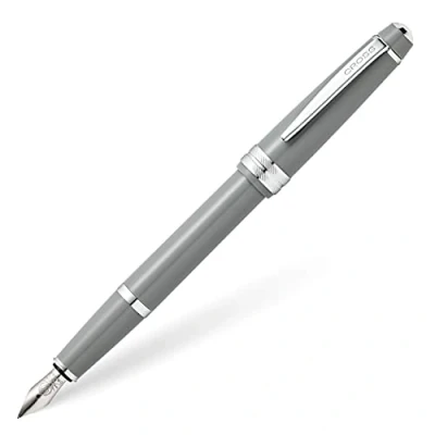 Image of CROSS Bailey Light Polished Grey Resin Fountain Pen INCL. Premium Gift Box Extra Fine Nib