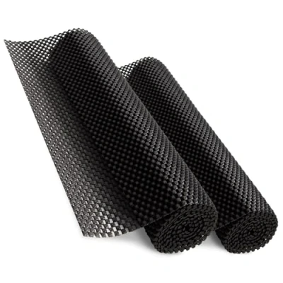 Image of ASAB Pack of 2 Anti Slip Rug Underlay 190 x 30cm Matting Grippers for Laminate Floors PVC Home Office Non Carpet Rugs on Hard Drawers Kitchen Dining Table Shelf Liner