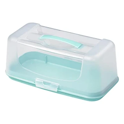 Image of Tala Rectangular Cake Carrier and Storage Container, Ideal for Cakes, Loafs Cupcakes, Airtight with Strong Stable Base Secure Locking Clips Handle, BPA Free