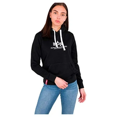 Image of Alpha Industries NEW Basic Hoody Hoodie, Women&#039;s, Size: XS, Black