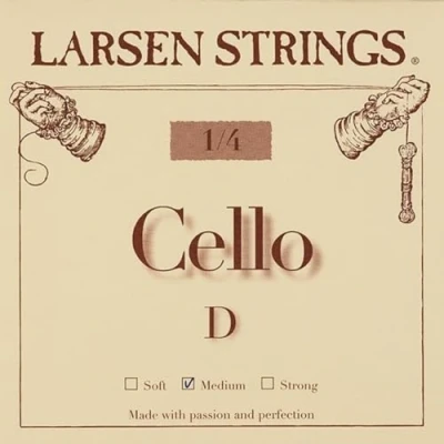 Image of Larsen cello strings Original Fractional small sizes A 1/4 Medium