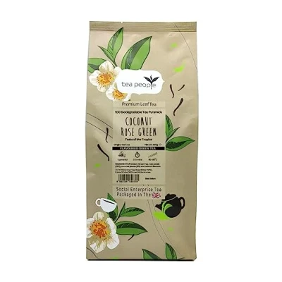 Image of Tea People Coconut Rose Green, 100 Pyramids in Small Catering Pack