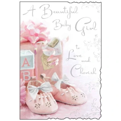 Image of Jonny Javelin New Baby Girl Card