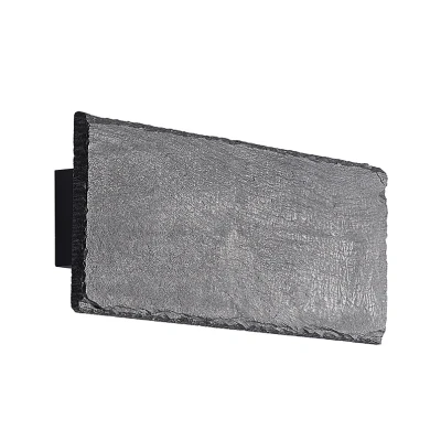 Image of Lindby Peetu LED wall light, slate, angular
