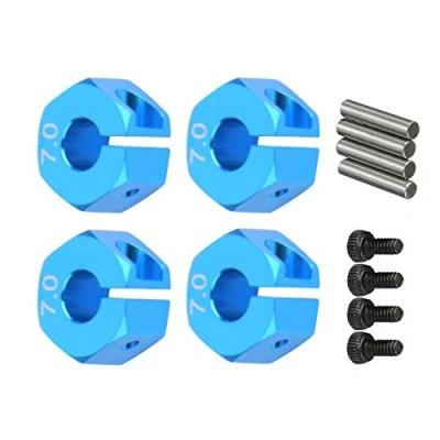 Image of 4Pcs Hex Drive Adapter, 12mm 7.0 Wheel Hub Adapter for 1/10 RC HSP HPI Redcat Car Spare Parts