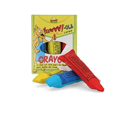 Image of YEOWWW Ducky World Yeowww! ola Crayon 3 Pack,Blue, Yellow, Red