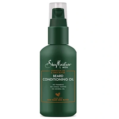 Image of Shea moisture Mens Beard Conditioning Oil, All Natural ingredients, Made With Maracuja &amp; Oils, Soften and Condition while Restoring to full beard, 3.2 Ounce