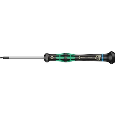 Image of Wera 05118100001 5/64 x 60 mm 2052 Ball Head Screwdriver Silver