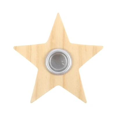 Image of Something Different Wholesale Wooden Star Spell Candle Holder Bestselling Accessory with Unique Design for Spellcasting