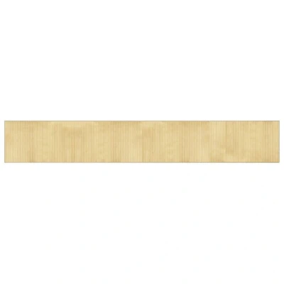 Image of vidaXL Light Natural Bamboo Rug Rectangular Durable Floor Mat/Area Carpet, Anti Slip, Easy to Clean, Neutral Tone, 60x400 cm for Home/Office