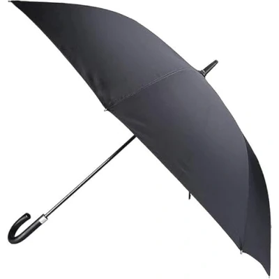 Image of MantraRaj Large Stick Umbrella Folded Handle Windproof For Men Women Black Travel Strong and Portable Suit Many Occasion