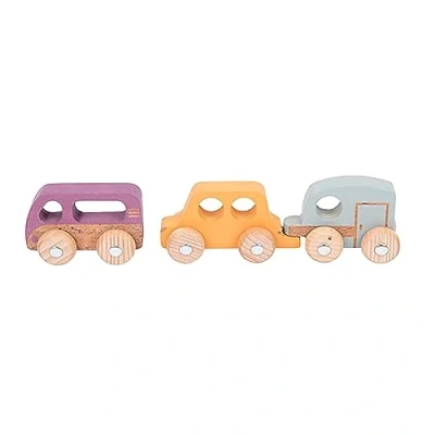 Image of TickiT 73514 Rainbow Wooden Adventure Vehicles