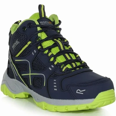 Image of Regatta Kids VendeavourBootJnr Navy/LmePnch EU32/UK13