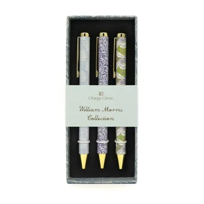 Image of Robert Frederick William Morris Mixed Design Ballpoint Pens in Gift Box Set of 3