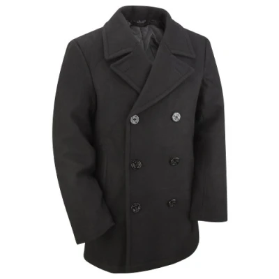 Image of US Navy Wool Pea Coat (M 38&quot; 40&quot;, Black)