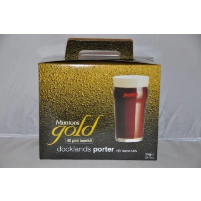 Image of Muntons Gold Continental Docklands Porter Kit Makes 40 Pints Home Brew Beer